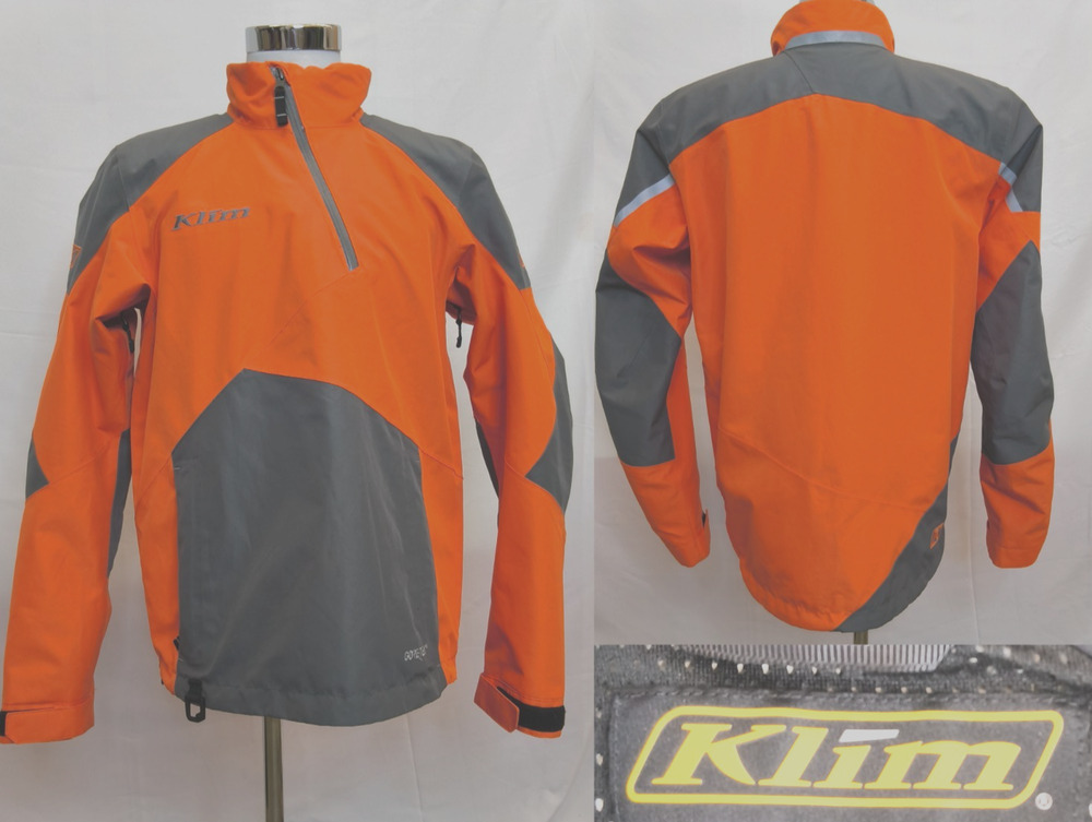 Klim Powerxross Pullover Windbreaker Men's M Gore-Tex High-Vis Orange #W4977